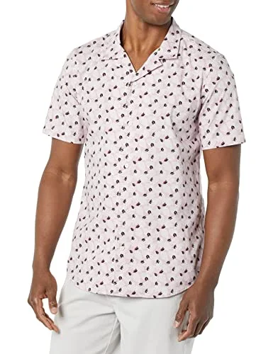 Amazon Essentials herrars standard fit semesterskjorta, lavendel palmbladtryck, XX Large 196433223069