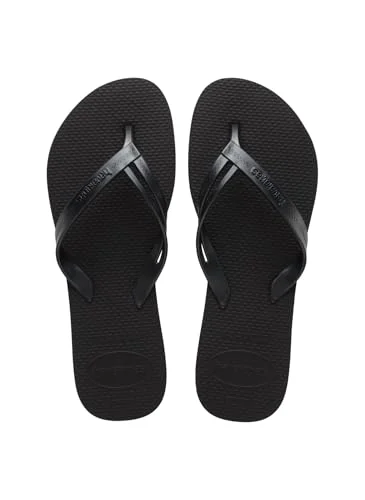 Havaianas kvinnors elegans flip flop, Svart, 4,5/5 UK, 4.5/5 UK 7909843821885