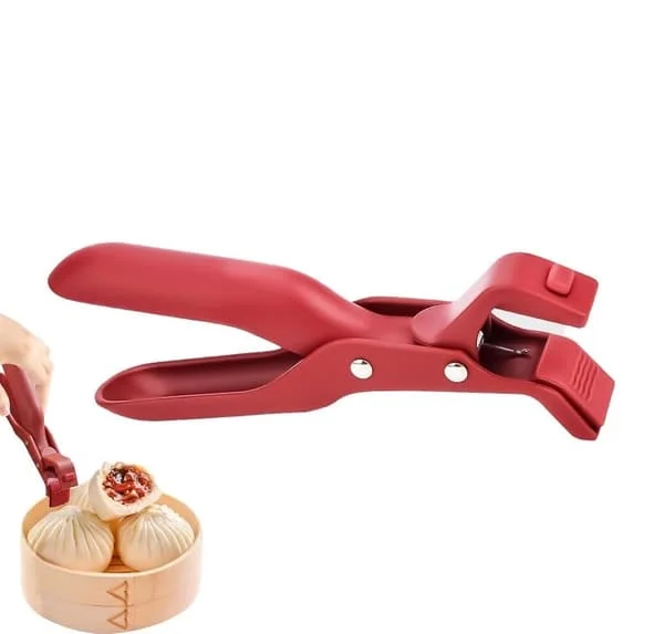 1-pack Multifunktionella Anti-Brännclips, Halksäkra Silikonklämmor, Anti-Bränn red WL-Fy05-ZZF00133