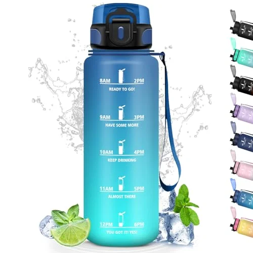 1,5 liter vattenflaska, gymflaska med filter, motiverande vattenflaska tidsskala, lätt att rengöra, flaska tider för dricka, sport, vandring, cykling, utomhus, yoga 602397326727