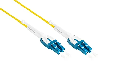 Good Connections OS2 LWL kabel DUPLEX kontakt LC till UNIBOOT singlemode 9/125 1/10/40/100 Gigabit Ethernet ljusvågsledare, glasfiberkabel, patchkabel 5 m 4014619557493