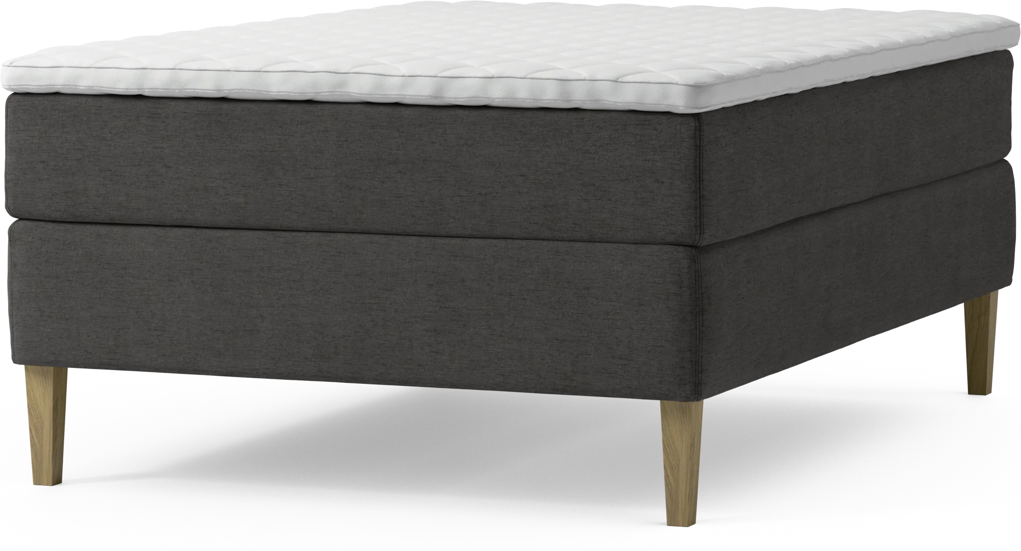 Delux Dream Kontinentalsäng, enkelsäng 140 cm med bäddmadrass och sängben OEyxq