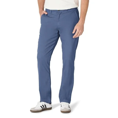 Amazon Essentials Men's Lediga stretchiga chinos atletisk passform (finns i Big & Tall), Blå metallic, 44W / 30L 196433247393
