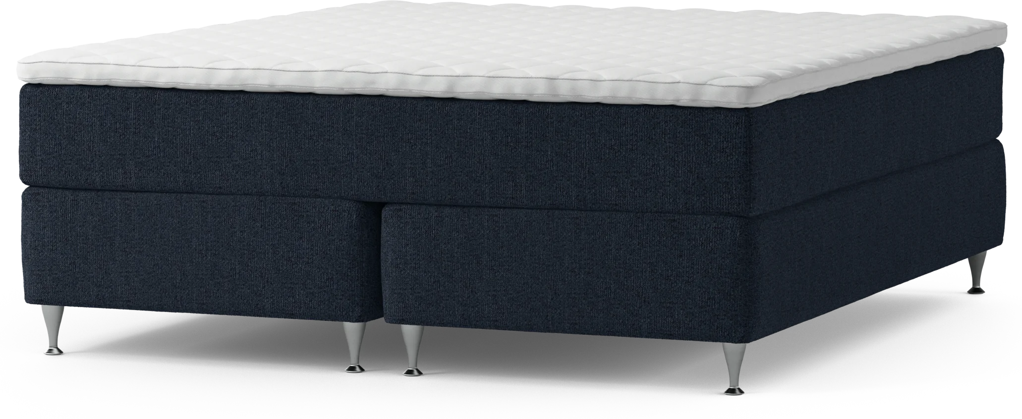 Delux Exclusive Kontinentalsäng, dubbelsäng med bäddmadrass och sängben mV26v