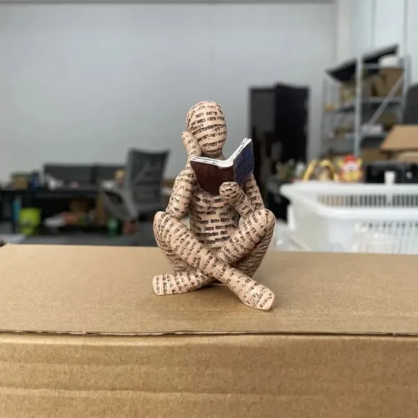 1:a samtida hartsfigur av läsande kvinna, skulptur för bokälskare, dekorativ modern staty för trädgård, gård, uteplats FYDNRTM-853 1:a samtida hartsfigur av läsande kvinna, skulptur för bokälskare, dekorativ modern staty för trädgård, gård, uteplats FYDNRTM-853
