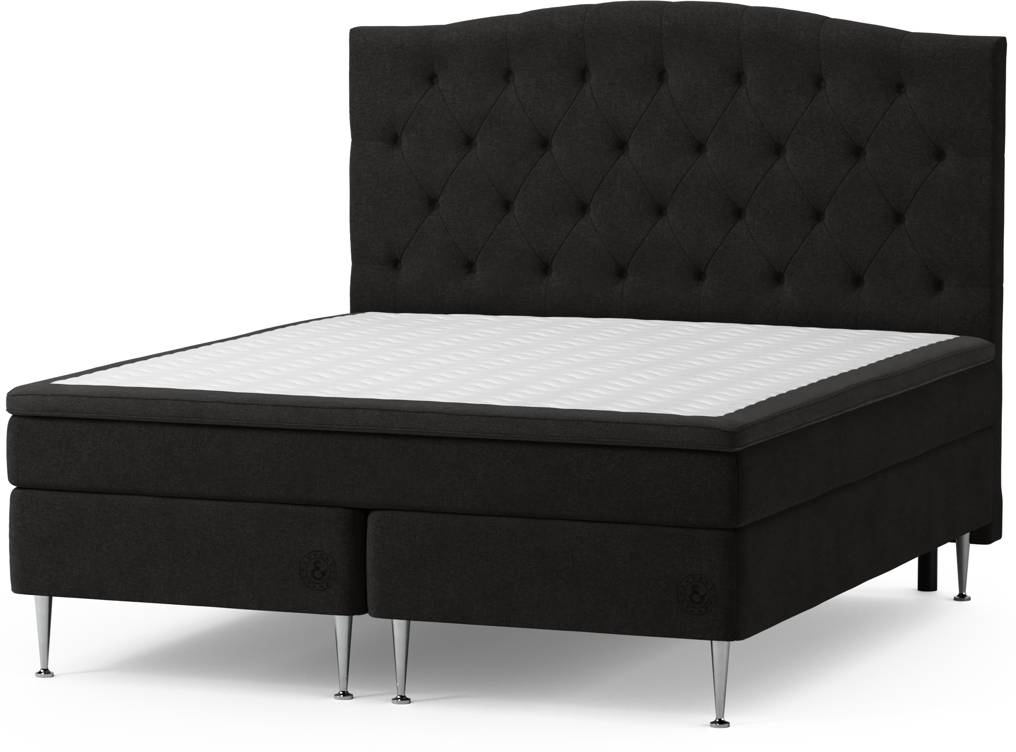 Asperö Comfort Kontinentalsäng, dubbelsäng med bäddmadrass Comfort och sängben OrtzC