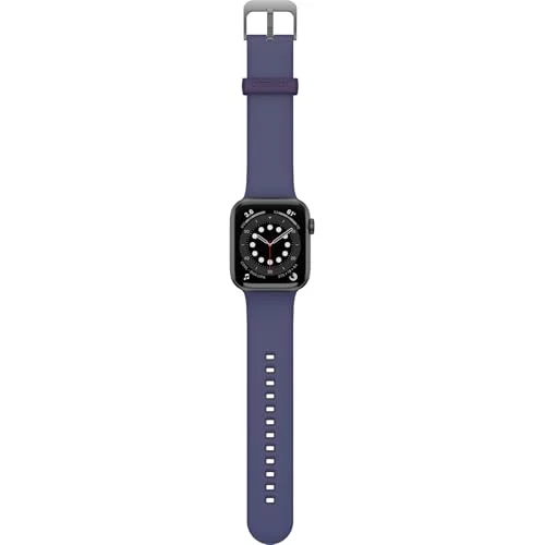 OtterBox All Day Watch Band för Apple Series 10/9/8/7/6/SE 1:e gen/SE 2:e gen/5/4 40mm/41mm/42mm, hållbart och mjukt silikonband Watch, Mörk Lila 840304777204