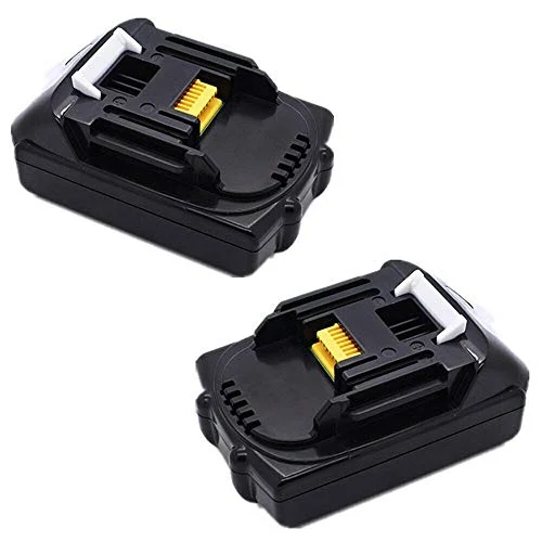 2 x BL1815 BL1830 BL1850 18 V 1,5 Ah 1500mAh ersättningsverktyg för Makita batteri BL1815, N, 194205 3, 194309 1, 196235 0, 194513 LXT400 BMR100 BHP451 BHP452 DUC353Z DJV181Z 725766169197