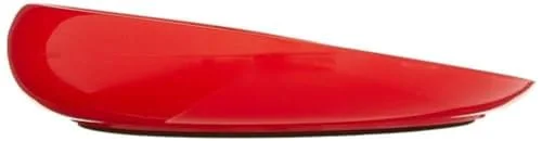 HOMECRAFT Röd rund skopa skål, okrossbar 20 cm skoperskål för äldre, funktionshindrade och funktionshindrade, tallrik med halkfri gummidoppad botten oberoende ätning, självmatningshjälp 5028318404957