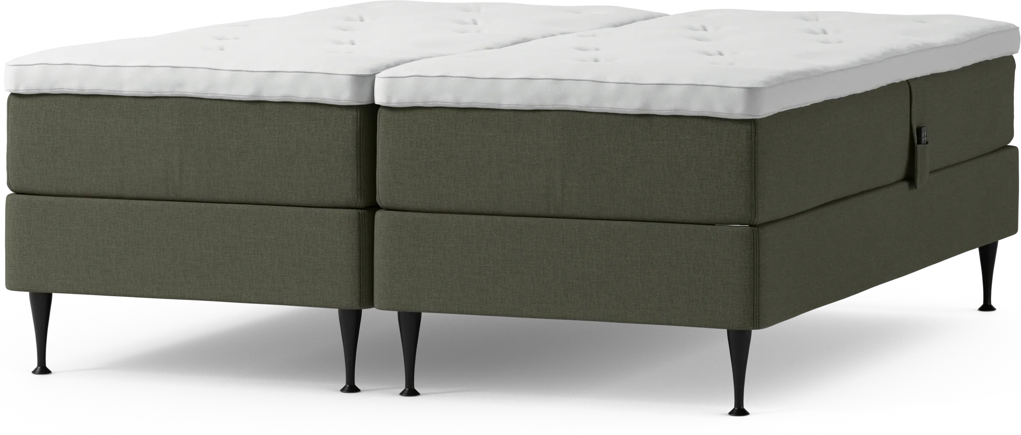 Delux Dream Ställbar säng, dubbelsäng med bäddmadrass och sängben Vm9x8
