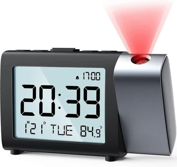 1 st digital projektionsklocka: Tydlig LCD-skärm med temperatur 260618jgycjfg105