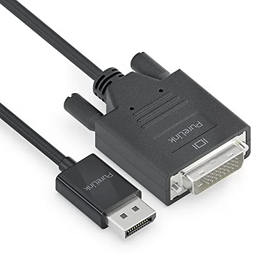 PureLink DisplayPort till DVI kabel, 1 920 x 200 WUXGA upplösning, guldpläterade kontakter, 2,00 m, svart 4251364728475