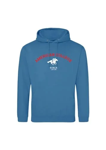 AMERICAN COLLEGE USA tröja med tryck varma kläder unisex barn pojkar och flickor casual modell ACSCW3 indigo 12 år, Indigo, �r 3666052675428