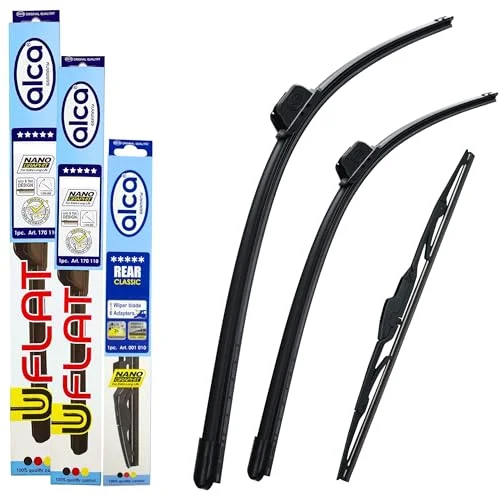 alca torkarblad platt krok passar Mazda CX 9 2007 framåt komplett set främre och bakre torkare AH 66 tum 14 ARC 5056662921554