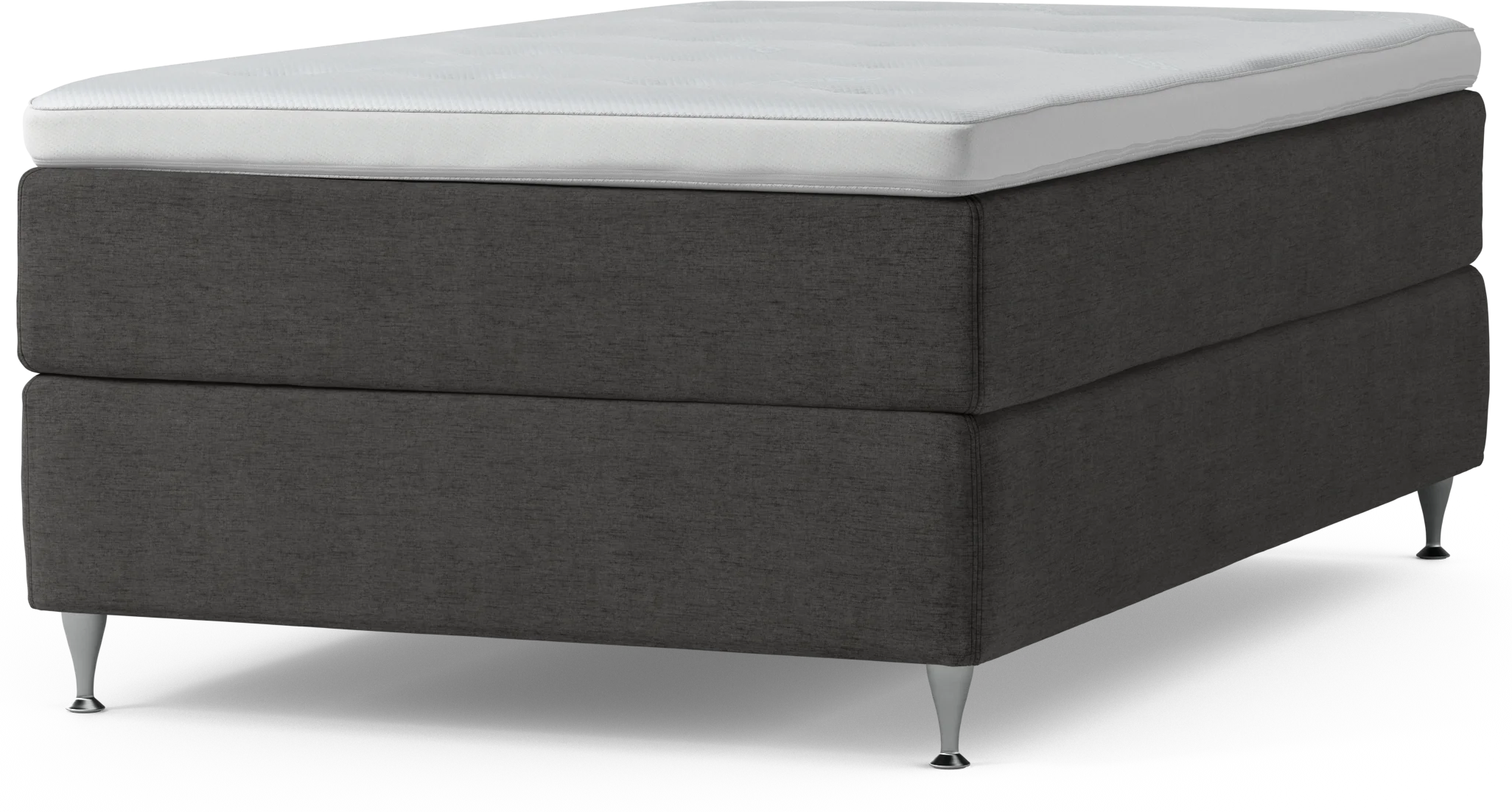 Delux Dream Kontinentalsäng, enkelsäng 120 cm med bäddmadrass och sängben LsSCy