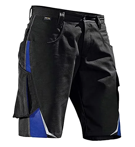 KÜBLER Workwear Pulsslag, arbetsshorts svart/blågrön 4053813027487