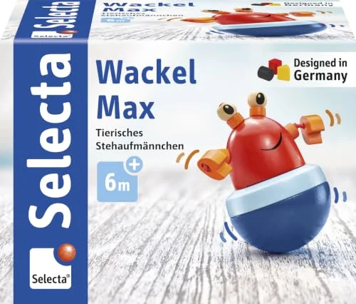 Selecta 61066 Wackel Max, vinglande figur, flerfärgad 4060848610669