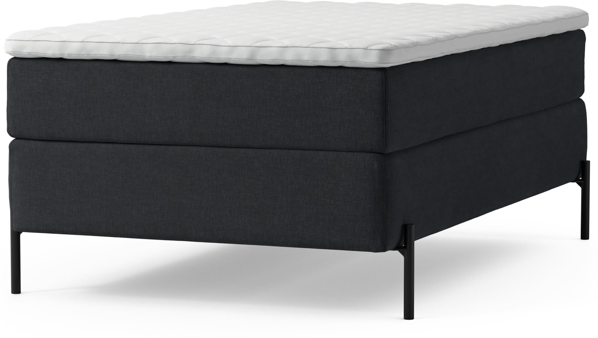 Delux Dream Kontinentalsäng, enkelsäng 120 cm med bäddmadrass och sängben K8Oqi