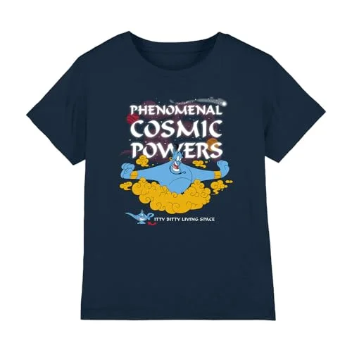 Aladdin Let's Make Some Magic with The Genie Unisex Barn T-Shirt - Marinblå - 12-13 år 5052777152241