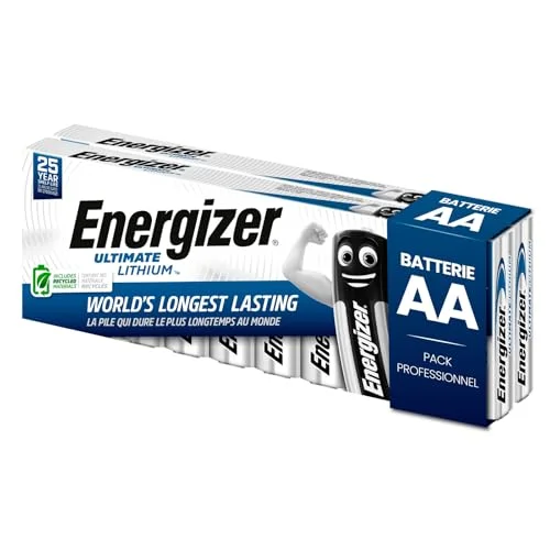 20 batterier Energizer Ultimate Lithium AA Lång livslängd Stylus Fleece för Ficklampor Leksaker och Kameror 7638900262919