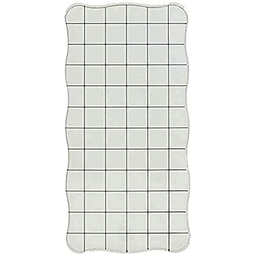 Artemio Block akryl musselform med måttdelar, plast, silver, 10 x 1,5 22 cm 5414135085453