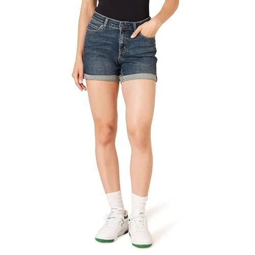 Amazon Essentials dam 4 tum denim kort, Mörk denim, 38 EU 193548221096