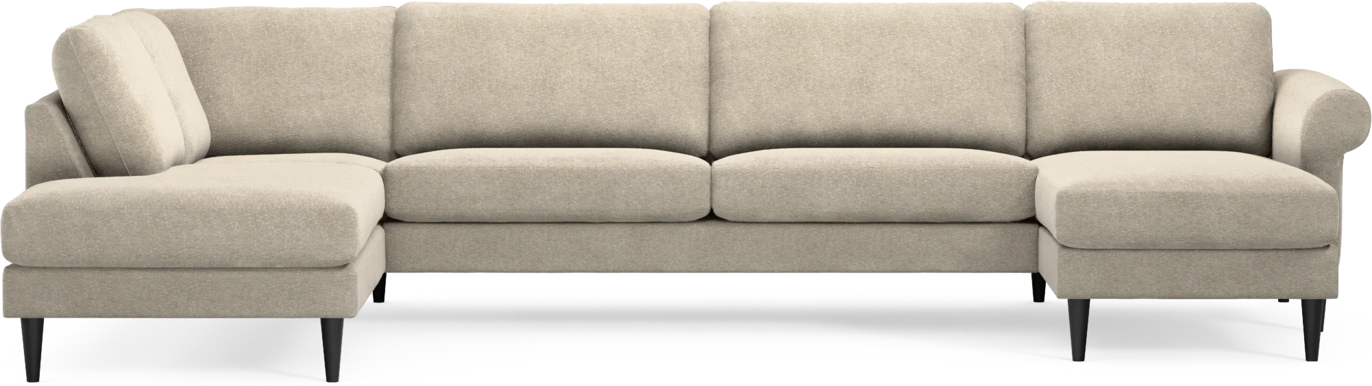 Bridge 3-sits soffa med divan vänster och schäslong höger LFPTl