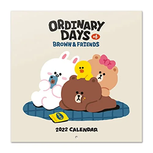 Line Friends Väggkalender 2022 30 x cm 8435497259761