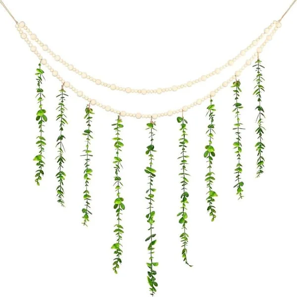1 st Boho Sovrumsinredning Växtdekor Rum Väggdekor Green 1 Pcs-1 Pcs KFBU2U87-LV