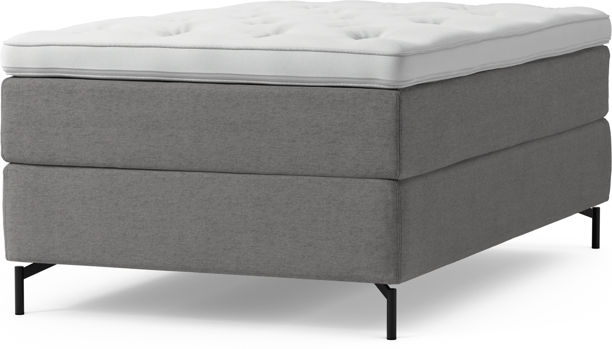 Delux Dream Kontinentalsäng, enkelsäng 120 cm med bäddmadrass och sängben PHiAV