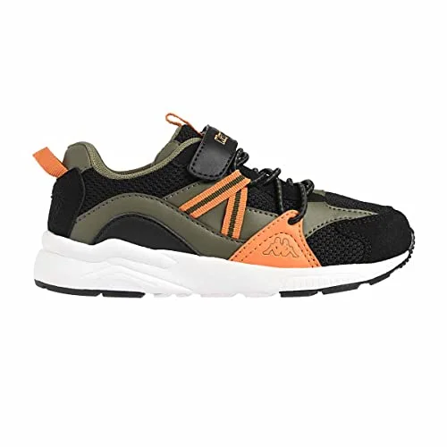 Kappa London, Unisex sneakers barn, Svart grön, 29 EU 8058182848110