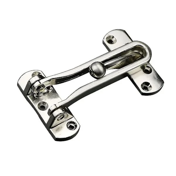 1 Pcs Silver Durable and Sturdy Anti-Theft Door Latch Guard NAHHA-10470