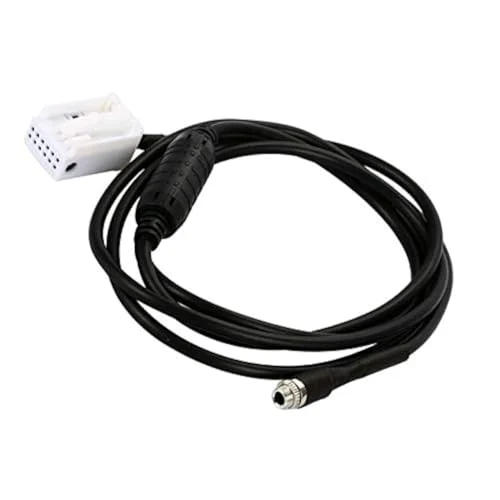 AUX adapterkabel, gränssnitt USB adapter in 12 stifts Auxiliary audio input kit adapterkabel för E60 E61 E63 E64 9134827112385