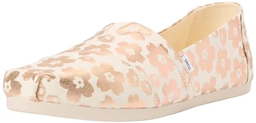 TOMS Alpargata Cloudbound Loafer för kvinnor platt, Beige folie Ojai blommönster, 35.5 EU 195703464348