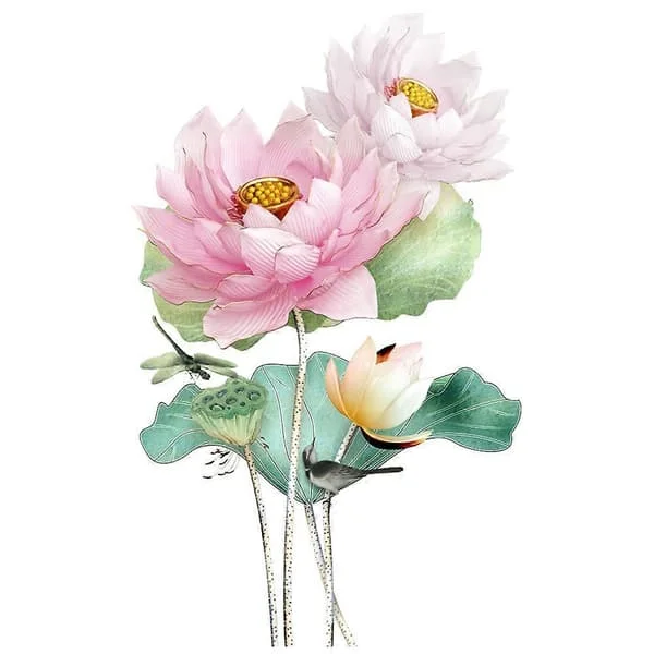 1 Set Blomväggdekal Rum Väggdekal Lotusform Vardagsrum Väggklistermärke A ztt-042444 1 Set Blomväggdekal Rum Väggdekal Lotusform Vardagsrum Väggklistermärke A ztt-042444