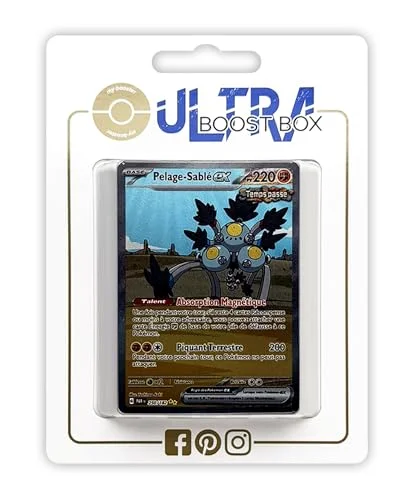 Pelage Sablé ex (Sandy Shocks ex) 250/182 Ancient Alternative Shiny Pokémon Gallery Ultraboost X Écarlate et Violet 4 Faille Paradoxe Box med 10 franska kort 3701604909054