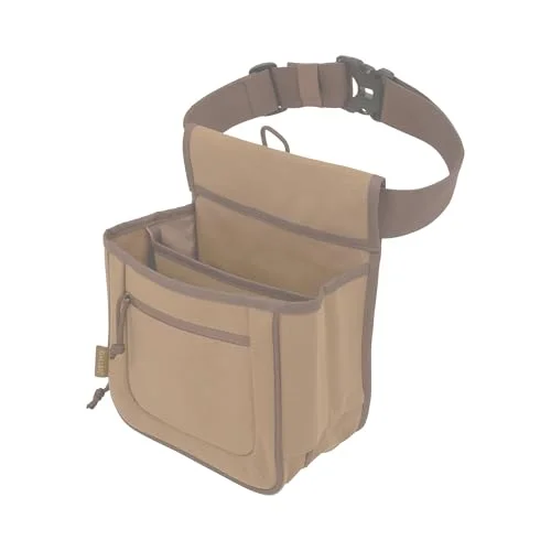 Allen Company Rival dubbelfack skal väska & 132 cm midjebälte, brun 26509054283