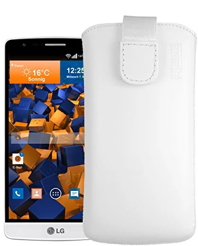 Mumbi läderfodral för LG G3 S weiss 4250261481308