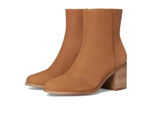 TOMS Evelyn Mid Calf Boot för kvinnor, Gulbrunt läder, 35.5 EU 195703406195