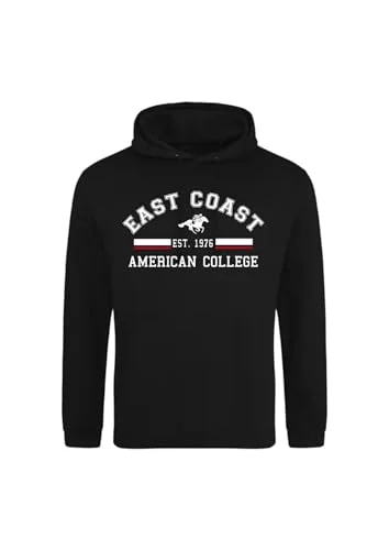 AMERICAN COLLEGE USA tröja med tryck varma kläder blandade män och kvinnor casual modell ACSCW2 svart XXL, svart, XXL 3666052676661