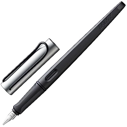 Lamy joy AL Bläckpenna reservoarpenna med ergonomiskt handtag och polerad stålfjäder i linjebredd 1,9 mm kalligrafifyllmedel dragfjäder inkl. bläckpatron T 10 blå 4014519158820