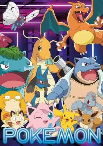 Nathan pussel 1500 bitar Neon Pokémon Vuxna och barn från 14 år Högkvalitativt Mina hjältar Collection Äventyr & action 12000933 4005555009337