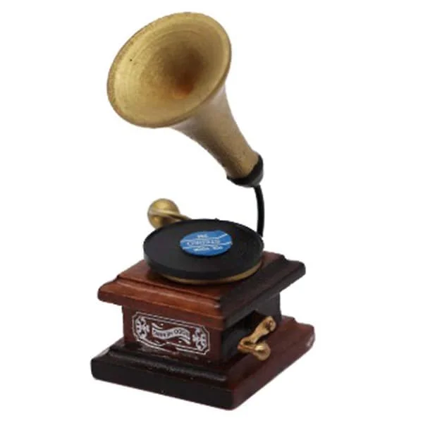 1:12 Miniatyr Möbel Vintage Grammofon Skivspelare Gammaldags Tillbehör b1030-0012 1:12 Miniatyr Möbel Vintage Grammofon Skivspelare Gammaldags Tillbehör b1030-0012