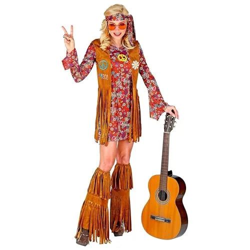 "HIPPIE" (klänning, vest, pannband, ringar båtruckor) (S) 8003558028610