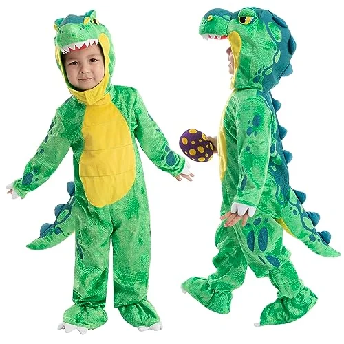 Spooktacular Creations Barngrön T-Rex kostym för halloween bus eller godis dinosaurie klä upp låtsas spela (småbarn (34 år) 840165803937