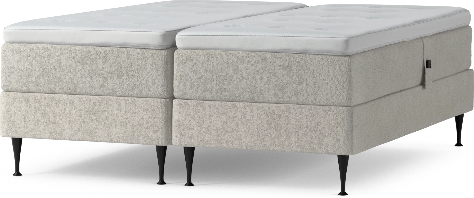 Delux Dream Ställbar säng, dubbelsäng med bäddmadrass och sängben Xh98B