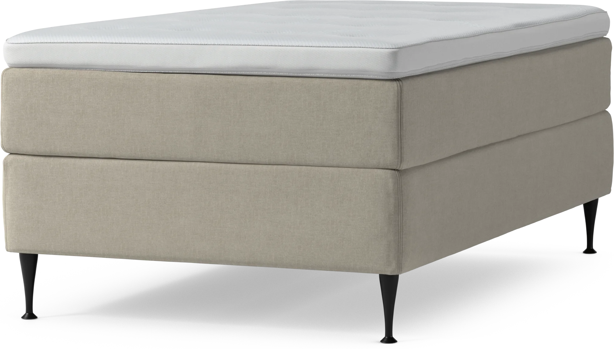 Delux Dream Kontinentalsäng, enkelsäng 120 cm med bäddmadrass och sängben KbAf4