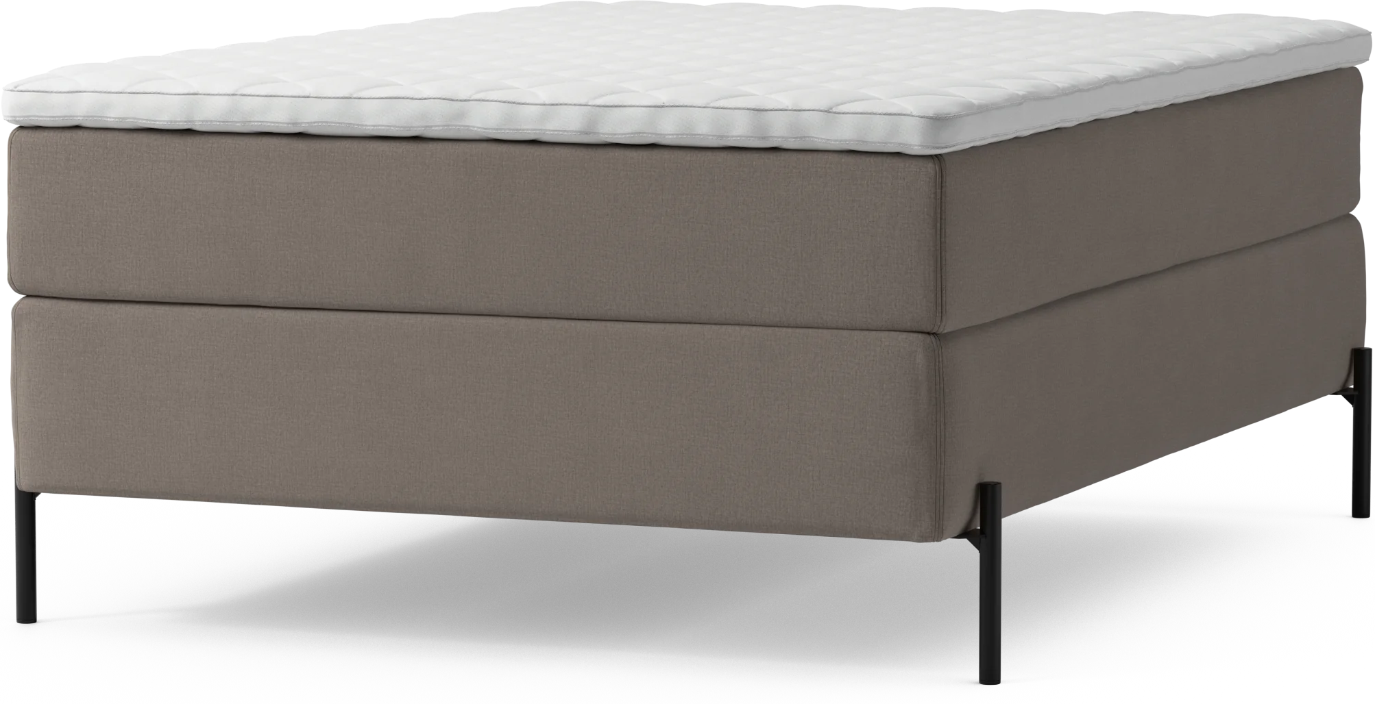 Delux Dream Kontinentalsäng, enkelsäng 140 cm med bäddmadrass och sängben p90Kg