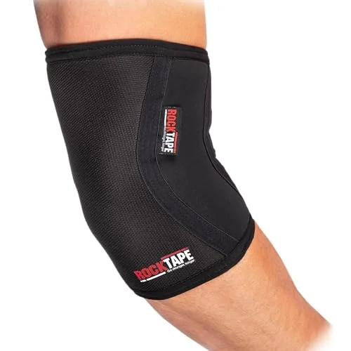 RockTape Assassins ärmar, träning armbågsstöd, neopren hållbarhet och komfort, svart, L, 2-pack, L 3700006210331