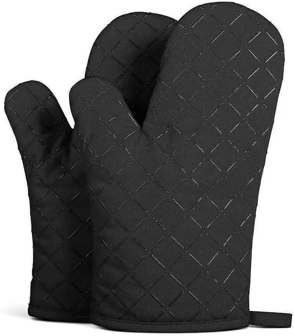 1 par ugnshandskar, universella ugnshandskar, grillhandske, svart HY-GD-080502550